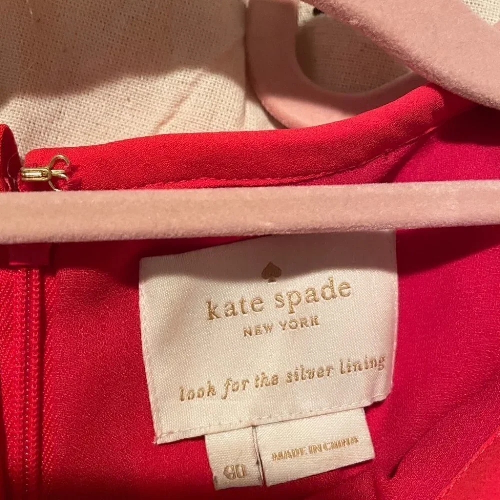 𝅺❤️ Kate Spade Pleated Cape Dress - size 00​ - Picture 5 of 6